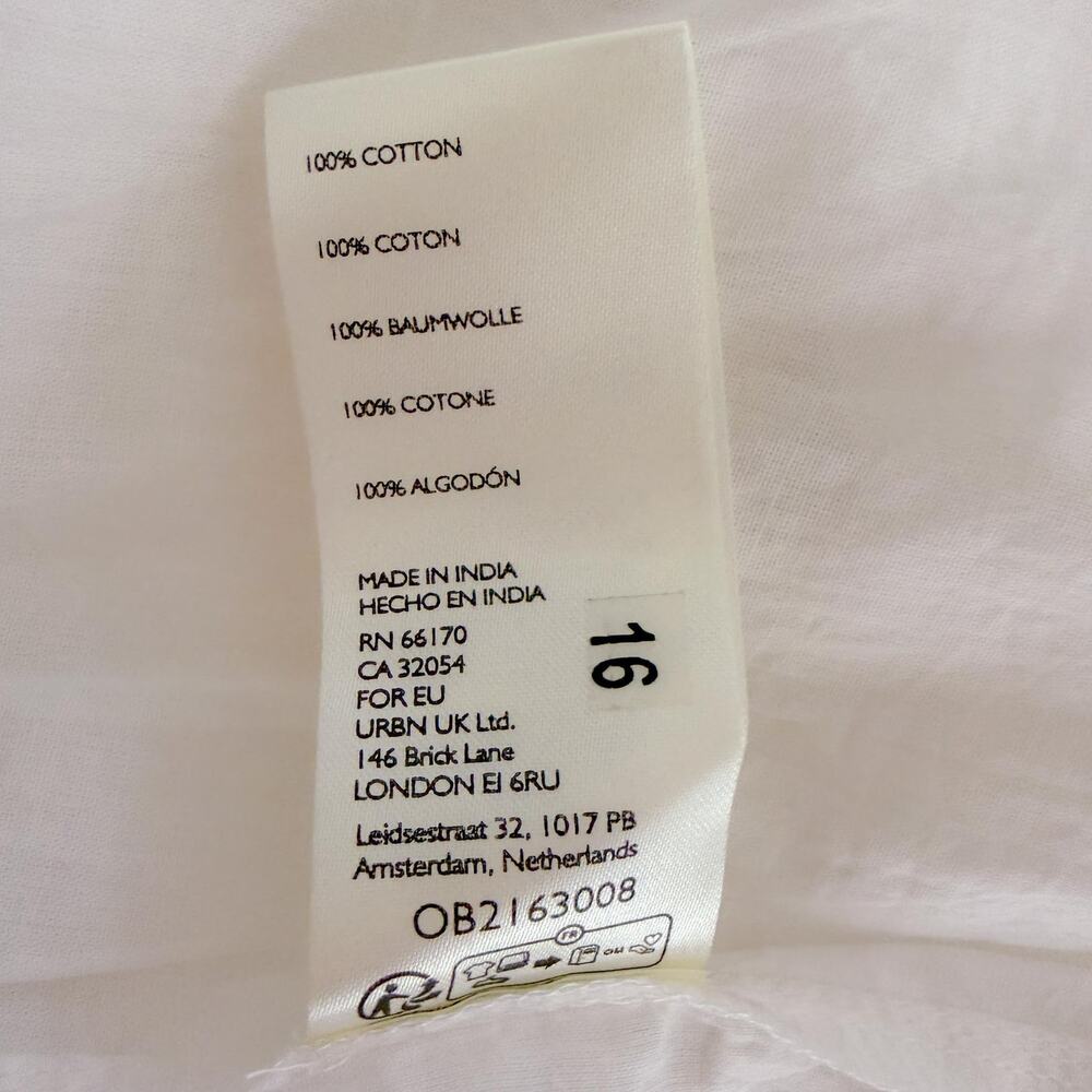 Free People Primavera Eyelet Midi Dress White Country Cottagecore Prairie L NWT - Picture 11 of 12